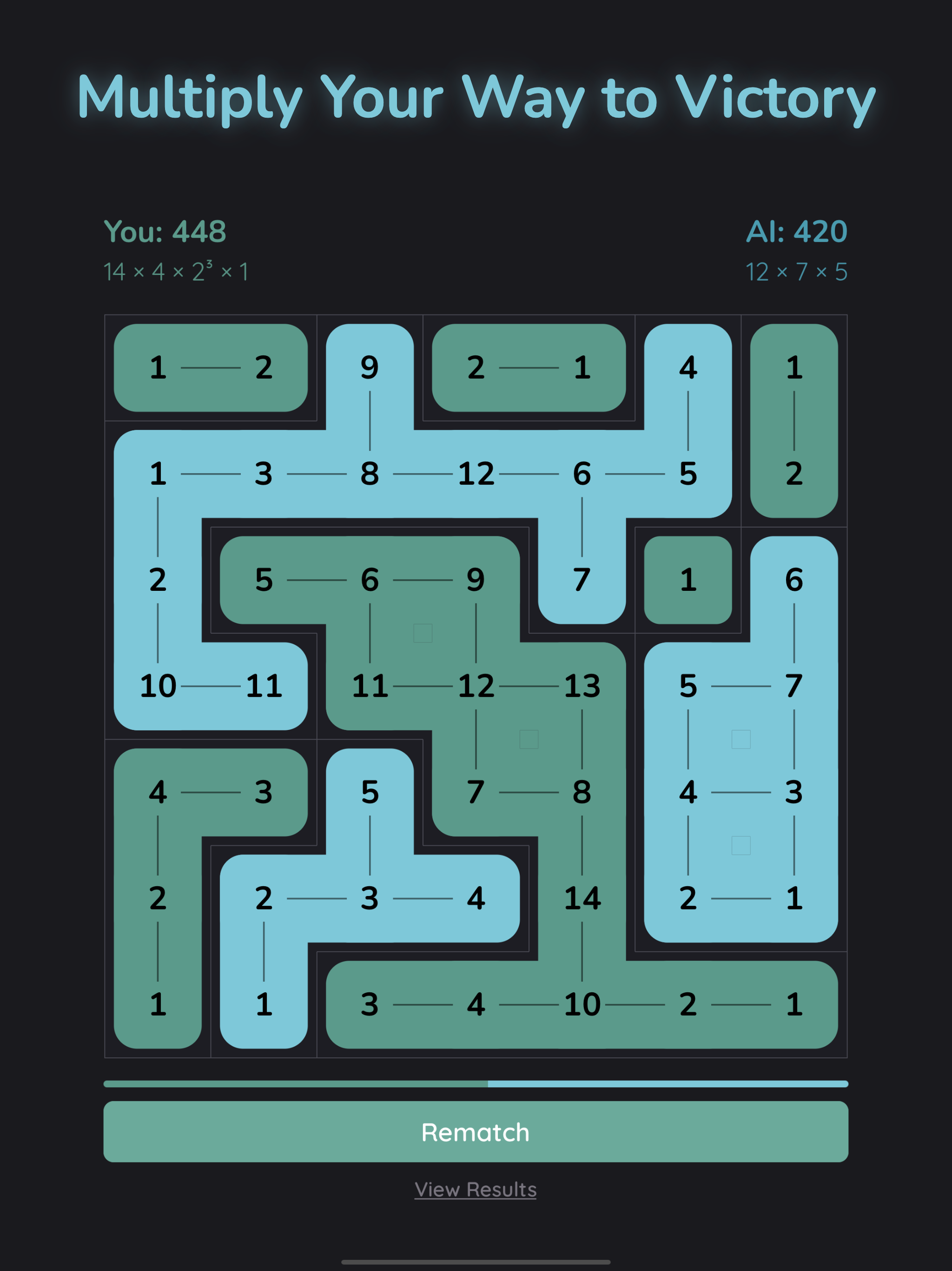 Gameplay with connected cell groups